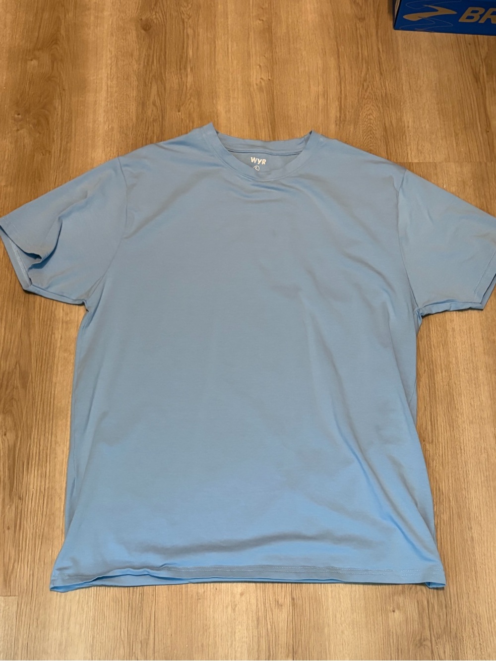 Men's Light Blue Crew Neck Short Sleeve Tee
